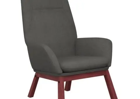 Scaun de relaxare, gri închis, material textil - 2/5