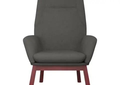 Scaun de relaxare, gri închis, material textil - 3/5