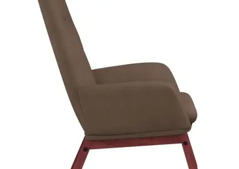 Scaun de relaxare, gri taupe, material textil - 4/5