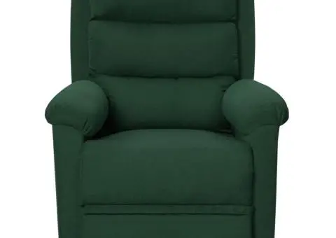 Fotoliu rabatabil, verde închis, material textil - 2/5