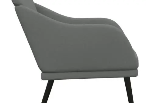 Fotoliu, gri închis, 63x76x80 cm, textil - 4/5