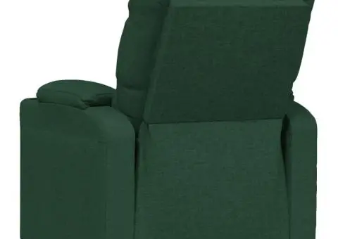 Fotoliu rabatabil, verde închis, material textil - 5/5
