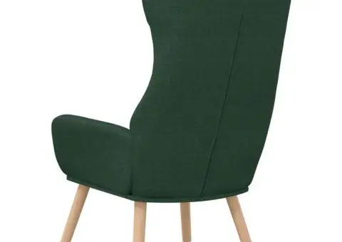 Scaun de relaxare, verde închis, material textil - 5/5