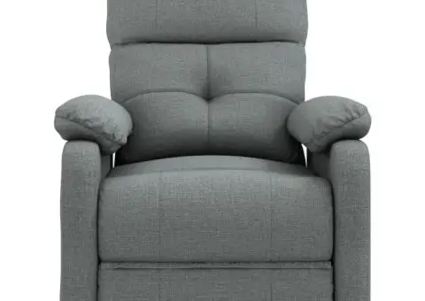 Fotoliu cu ridicare, gri închis, textil - 4/5