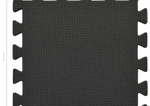 Saltele de exerciții, 54 buc., negru, spumă EVA, 4,86 ㎡ - 4/5