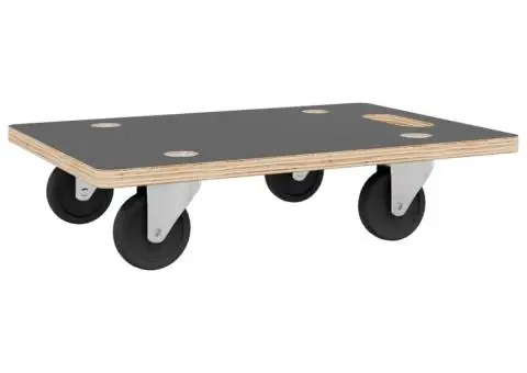 Cărucioare transport 2 buc dreptunghiulare 60x40x11,5 cm 250 kg - 3/5