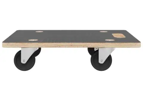 Cărucioare transport 2 buc dreptunghiulare 60x40x11,5 cm 250 kg - 4/5