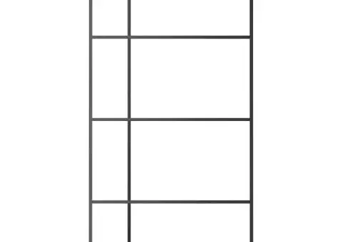 Ușă glisantă, negru, 102,5x205 cm, sticlă ESG și aluminiu - 3/5