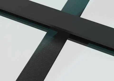 Ușă glisantă, negru, 102,5x205 cm, sticlă ESG și aluminiu - 5/5