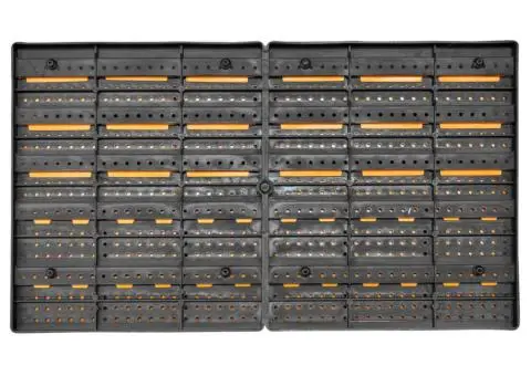 Set cutii depozitare 32 piese cu panouri de perete galben/negru - 5/5