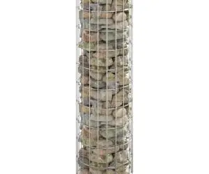 Stâlp de gabion, Ø30x100 cm, oțel galvanizat, circular