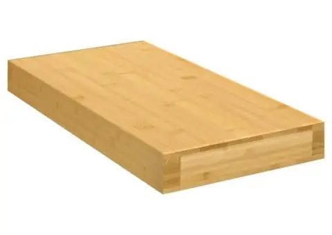 Raft de perete, 40x20x4 cm, bambus - 1/4