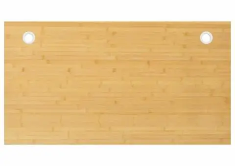 Blat de birou, 100x60x4 cm, bambus - 1/4