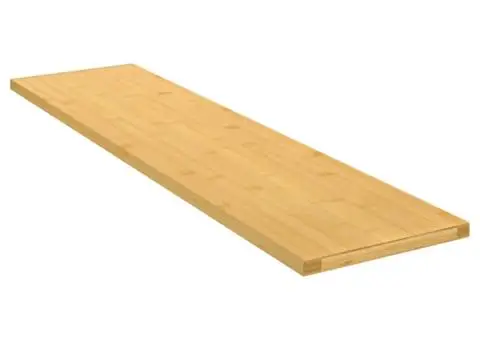 Raft de perete, 80x20x1,5 cm, bambus - 1/4