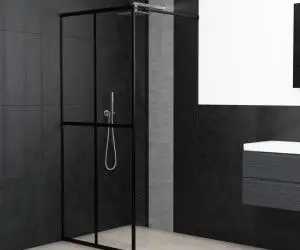Paravan duș walk-in, 140x195 cm, sticlă securizată transparentă