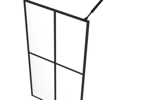 Paravan duș walk-in, 140x195 cm, sticlă securizată transparentă - 5/5