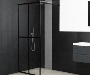Paravan duș walk-in, 100x195 cm, sticlă securizată transparentă