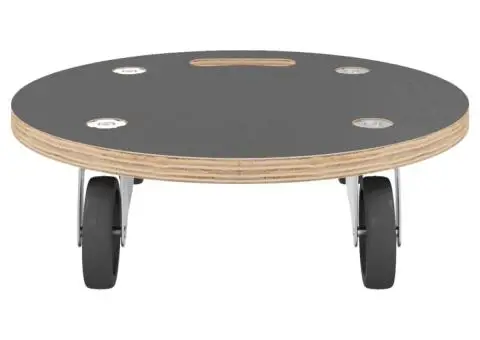 Cărucioare de transport, 2 buc., rotunde, Ø38x11,5 cm, 250 kg - 5/5