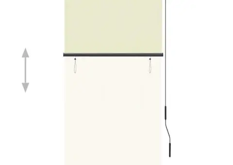 Jaluzea tip rulou de exterior, crem, 80 x 250 cm - 3/5