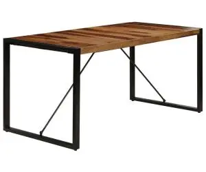 Masă de bucătărie, 160x80x75 cm, lemn masiv de acacia