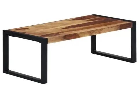 Măsuță de cafea, 110x60x40 cm, lemn masiv de acacia - 1/5