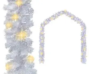 Ghirlandă de Crăciun cu lumini LED, alb, 5 m