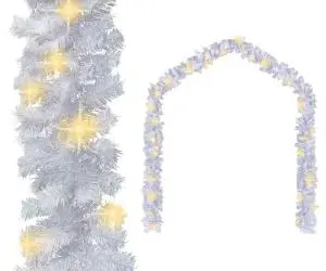 Ghirlandă de Crăciun cu lumini LED, alb, 20 m