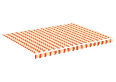 Pânză de rezervă copertină, galben și portocaliu, 4x3 m - 2/5