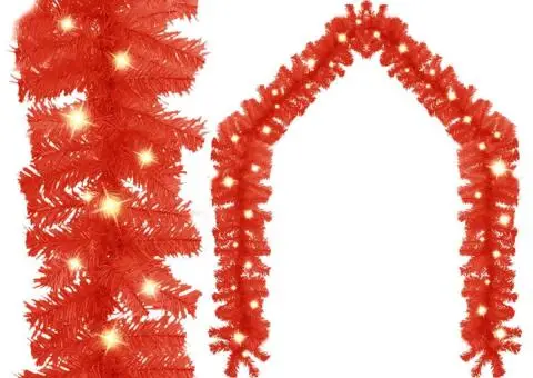 Ghirlandă de Crăciun cu lumini LED, roșu, 10 m - 1/5