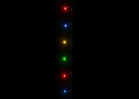 Instalație cu 300 LED-uri, multicolor, 30 m, PVC - 4/5