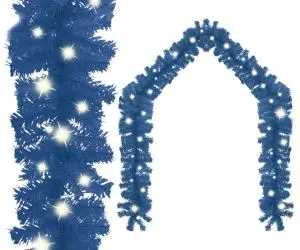 Ghirlandă de Crăciun cu lumini LED, albastru, 20 m
