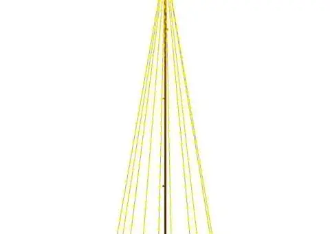 Brad de Crăciun, 310 LED-uri, alb cald, 300 cm, cu țăruș - 2/5