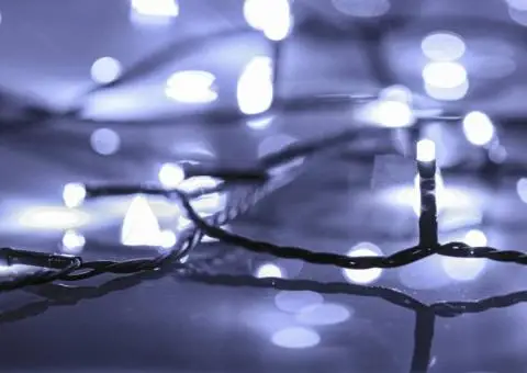 Instalație cu 300 LED-uri, alb rece, 30 m, PVC - 4/5