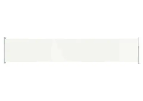 Copertină laterală retractabilă de terasă, crem, 117x600 cm - 2/5