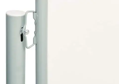 Copertină laterală retractabilă de terasă, crem, 117x600 cm - 3/5