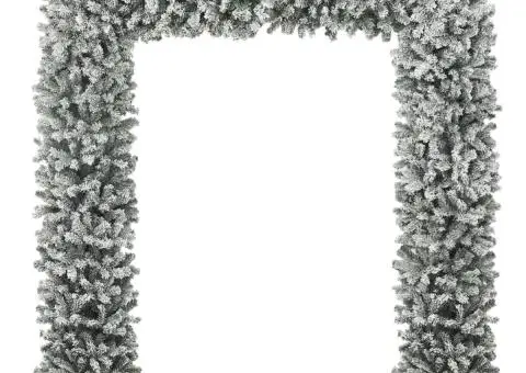 Arcadă pom de Crăciun cu zăpadă pufoasă, 240 cm - 2/5