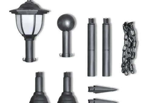 Stâlpi cu felinar cu LEDuri și lanțuri - 3/5
