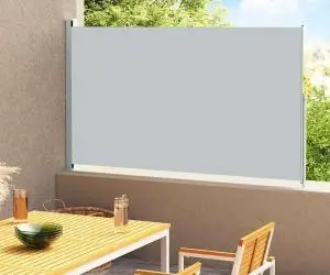 Copertină laterală retractabilă de terasă, gri, 200x300 cm
