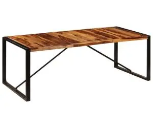 Masă de bucătărie, 220x100x75 cm, lemn masiv de acacia