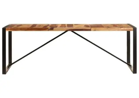 Masă de bucătărie, 220x100x75 cm, lemn masiv de acacia - 2/5