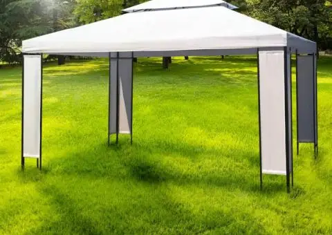 Pavilion, alb, 3 x 4 m - 1/5