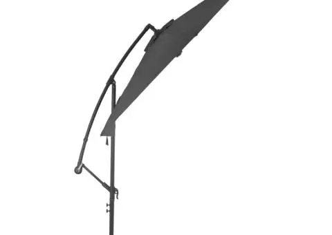 Umbrelă în consolă cu stâlp din aluminiu, 300 cm, antracit - 3/5