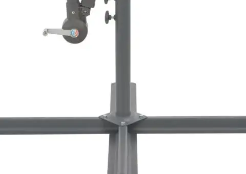 Umbrelă în consolă cu stâlp din aluminiu, 300 cm, antracit - 5/5