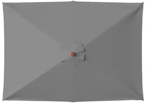 Umbrelă de soare, exterior, stâlp lemn, 150x200 cm, antracit - 4/5