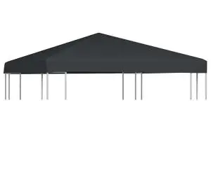 Acoperiș de pavilion, 310 g/m², gri, 3 x 3 m