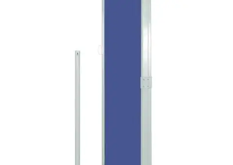 Copertină laterală retractabilă, albastru, 160x500 cm - 4/5