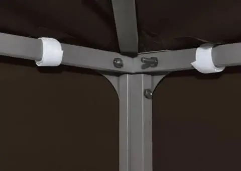 Acoperiș de pavilion, 2 niveluri, maro, 3x3 m, 310 g/m² - 4/5