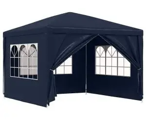 Cort petreceri 3 x 3 m, albastru