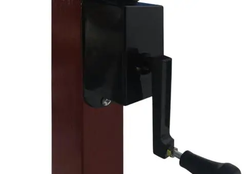 Umbrelă suspendată cu stâlp din lemn, negru, 400 x 300 cm - 5/5