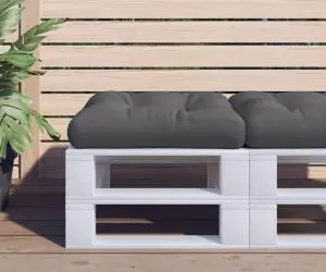 Pernă pentru paleți antracit 60x61,5x10 cm material textil